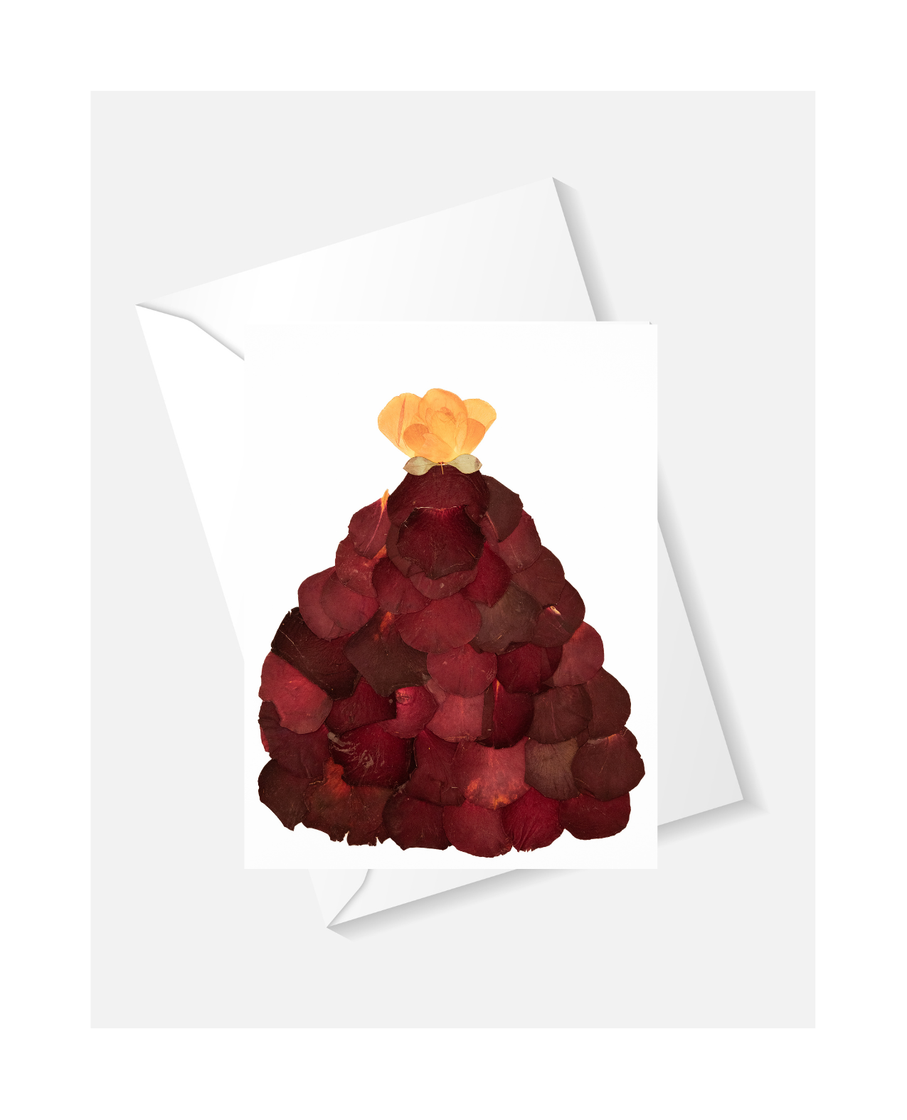 Rose Petal Dress Greeting Card
