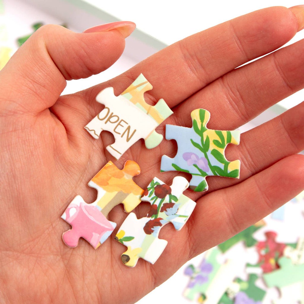 Flower Shop - 400 Piece Panoramic Jigsaw Puzzle