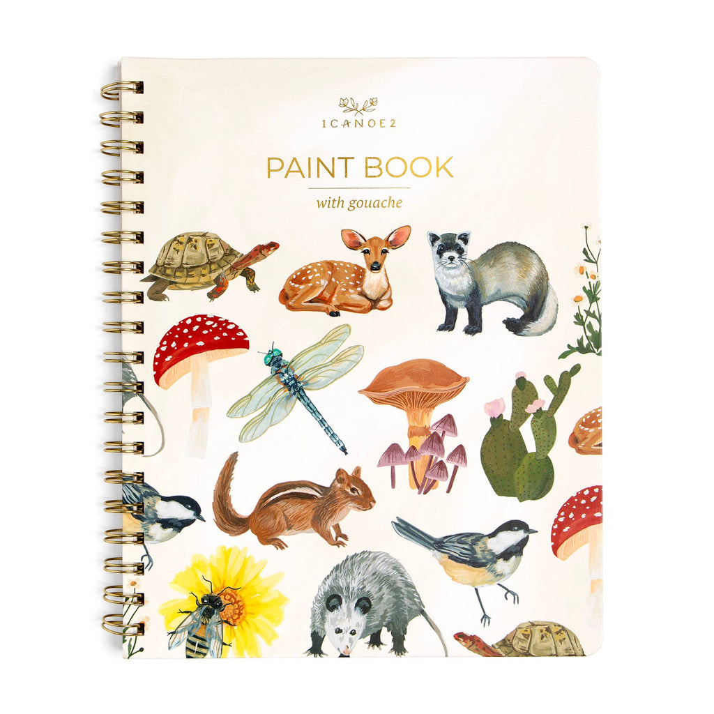 Flora & Fauna Learn-To-Paint Gouache Paint Book