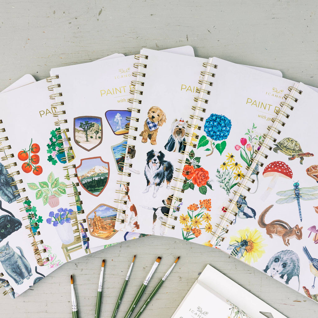Florals Learn-To-Paint Gouache Paint Book