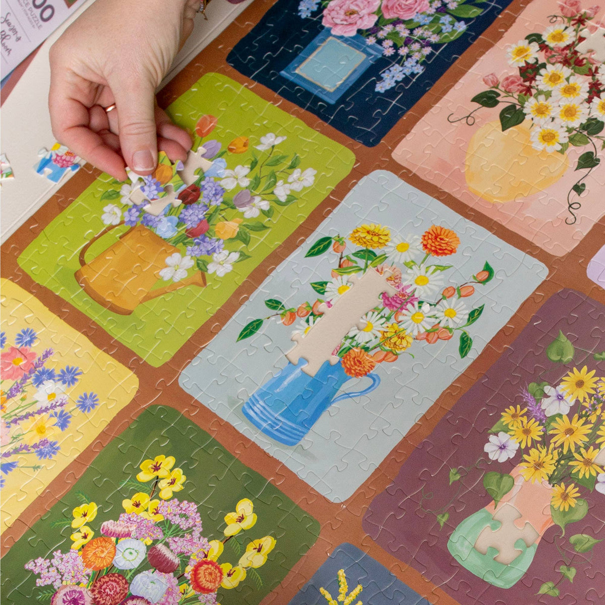 Seasons in Bloom - 500 Piece Floral Bouquets Jigsaw Puzzle