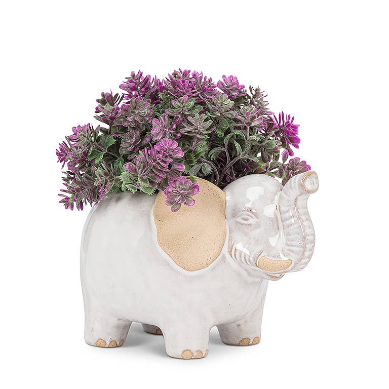 Sm Elephant Planter-5"L