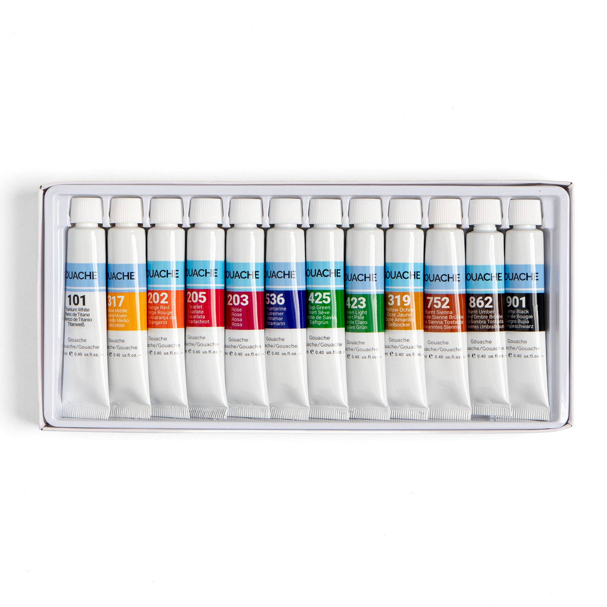 Gouache Paint Set – 12 Colors