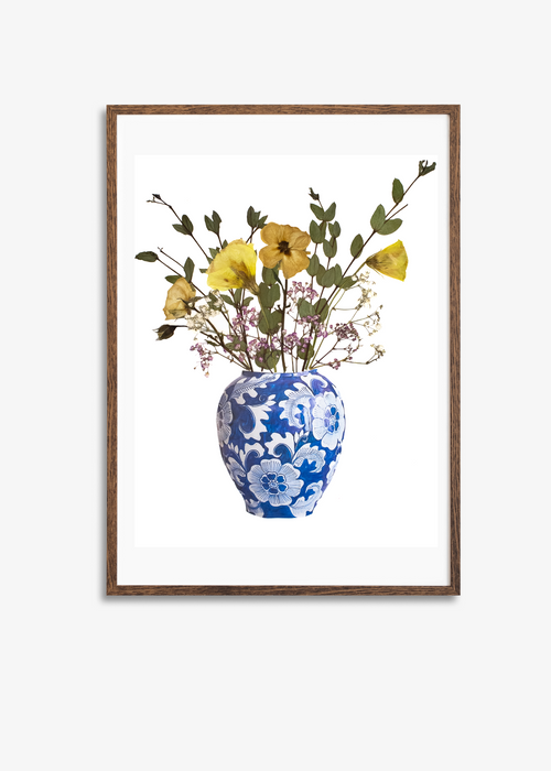 Blue Vase of Flowers Prints