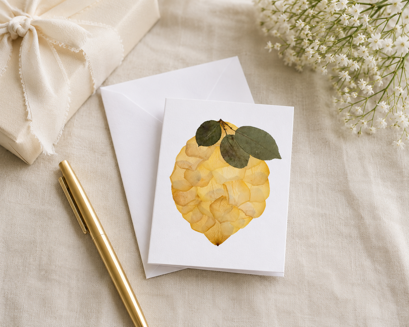 Lemon Mini Enclosure Notecard