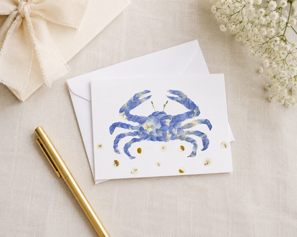 Blue Crab Mini Enclosure Notecard