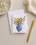 Blue Vase Mini Enclosure Notecards – 2.5x3.5 Gift Cards