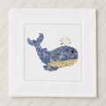 Whale Cocktail Hemstitch Napkins
