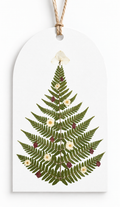 Botanical Christmas Tree Gift Tags – Set of 8