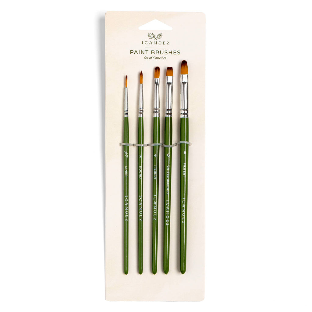 Artist Paint Brush Set – 5 Brushes