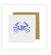Blue Crab Stone Coaster Pack of 4