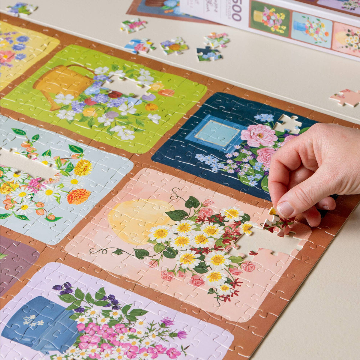 Seasons in Bloom - 500 Piece Floral Bouquets Jigsaw Puzzle