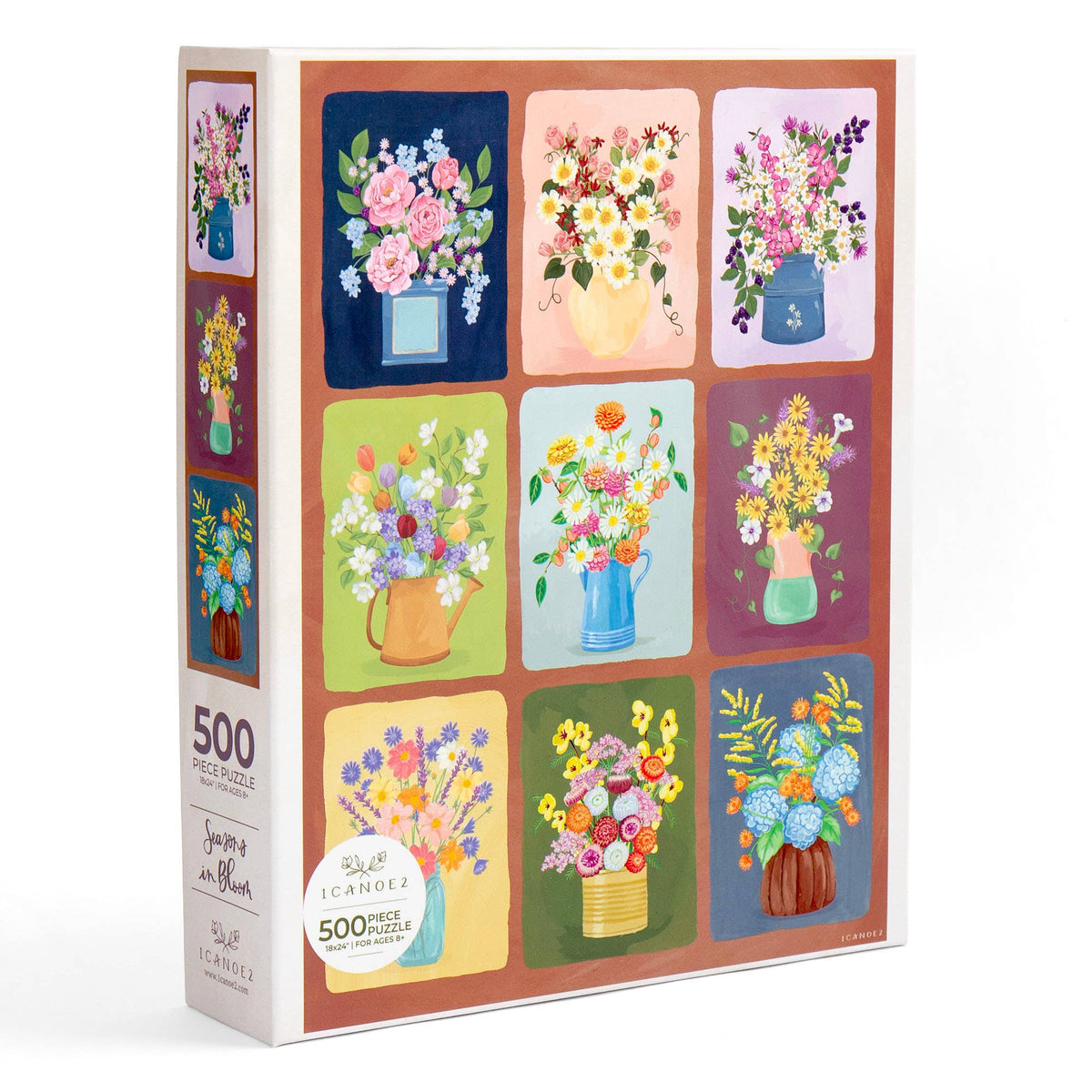 Seasons in Bloom - 500 Piece Floral Bouquets Jigsaw Puzzle