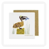 Pelican Stone Coaster Pack of 4